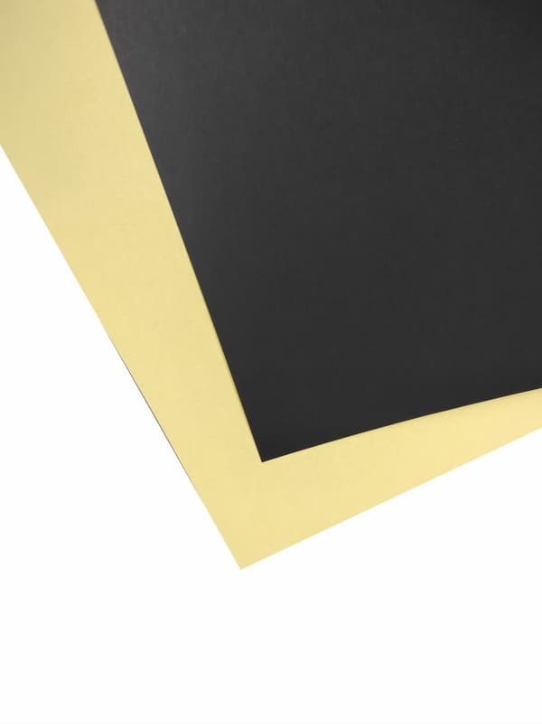 Teknisk papir A4 220g sort/gul 50 ark