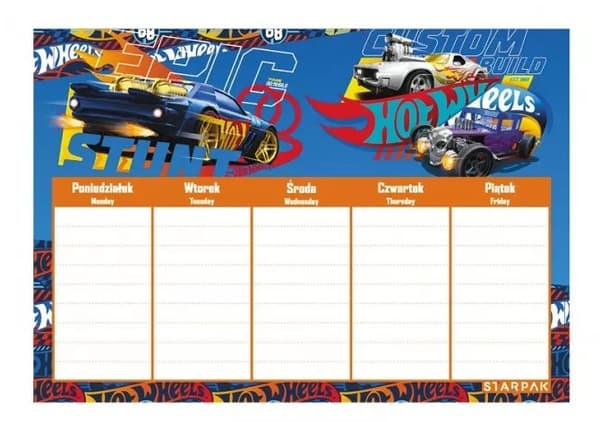 A5 Hot Wheels STARPAK 382138 Lektionsplan för multiplikationstabell