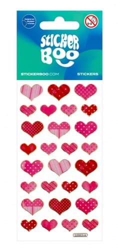 Tarra 6x18 cm hopea Hearts II STICKER BOO 101525
