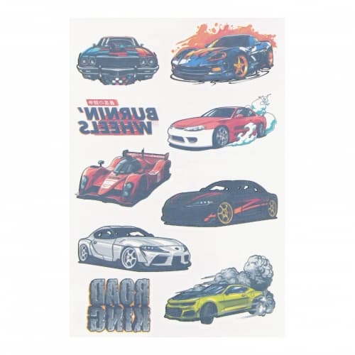 Tatoveringsbiler 10x18 cm STICKER BOO 540453
