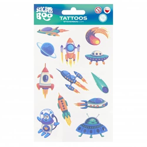 Tattoo Space 10x18 cm STICKER BOO 540454