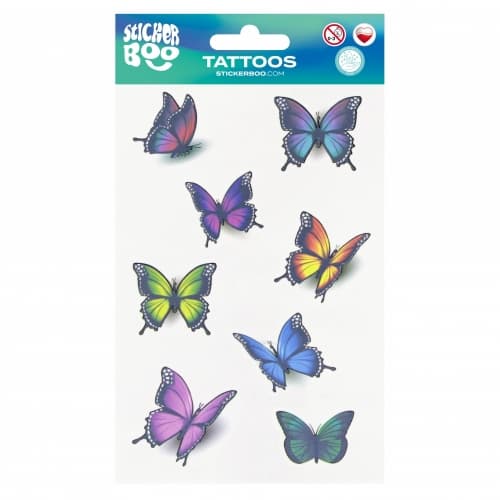 Sommerfugletatovering 10x18 cm STICKER BOO 540445