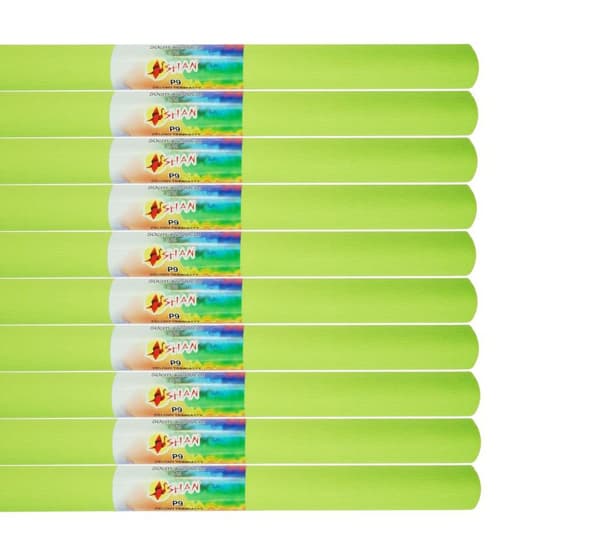 Rypytetty pehmopaperi 50x200 Shan Grass vihreä P9-10 kpl