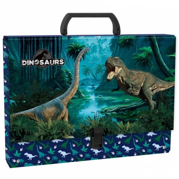 Mapp med handtag A4 4,5 cm Dinosaurie 19 Derform