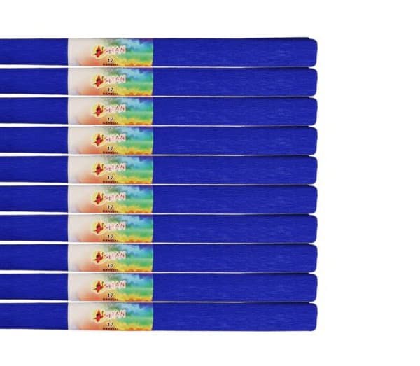 Skrynkligt silkespapper 50x200 Shan Blue 17 -10 st