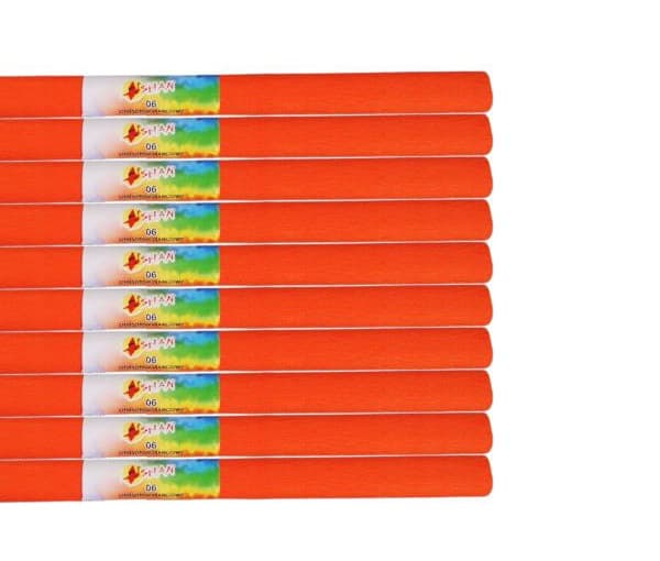 Rypytetty pehmopaperi 50x200 Shan Tummanoranssi 6 -10 kpl