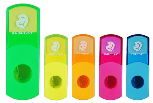 Neon Staedtler MIX skærper med viskelæder