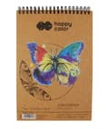 Miniatyrbillede 1 af 2: Skitsebog om spiral 170x250mm 80 ark 70g Butterfly Happy Color