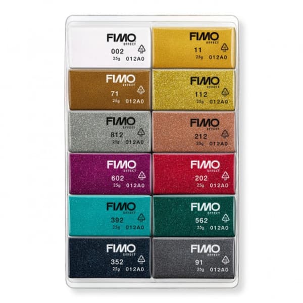 Fimo Sparkle 12x25g Staedtler polymerlera set