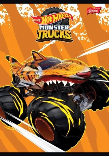 Notebook A5 16k galler laminerad Hot Wheels Monster Truck mix Unipap