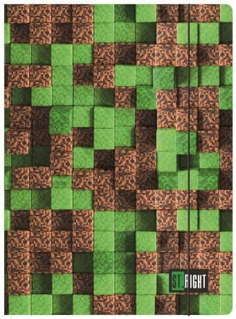Mappe med gummibånd A4 Pixel Cubes St.Right Majewski