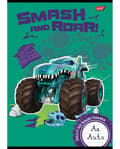 Miniatyrbillede 2 af 5: Notesbog til at lære at skrive A4 32k dobbelt linje to-farve lamineret Hot Wheels Monster Truck mix Unipap