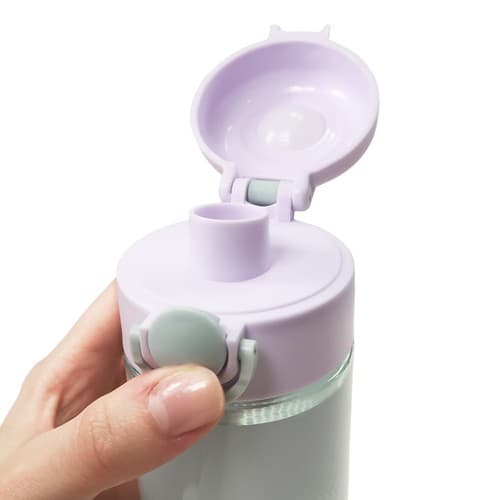 Flaska lila-celadon prickar 600ml C39 Backup