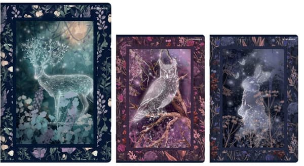 A4 anteckningsbok 60k kvadrat Fairytale Forest Animals Top2000