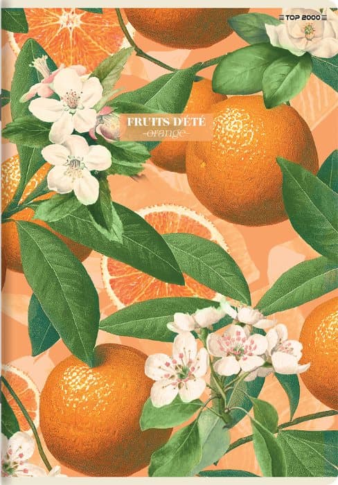 A4 notesbog 60k kvadratisk Summer Fruits Top2000 Frugter