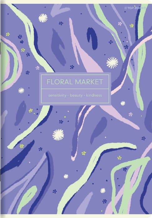 Notebook A5 60k Floradelic Floral Top2000 linje