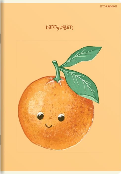 A5 notesbog 32k line Happy Fruits Fruits Top2000