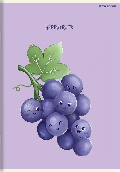 A5 notesbog 32k line Happy Fruits Fruits Top2000