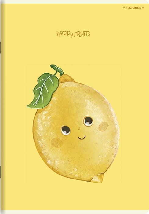 A5 notesbog 32k line Happy Fruits Fruits Top2000