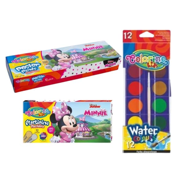 Skoleartikler Colorino Mini Mouse kunstsæt