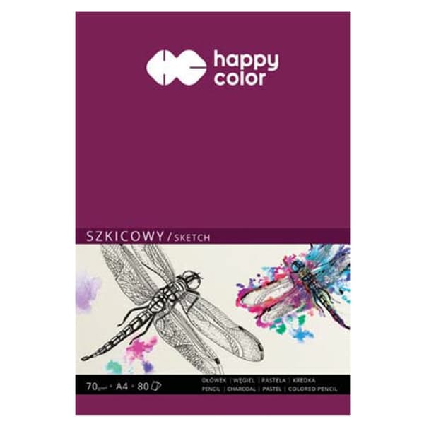 Dragonfly Sketchbook A4 80k 70g Happy Color