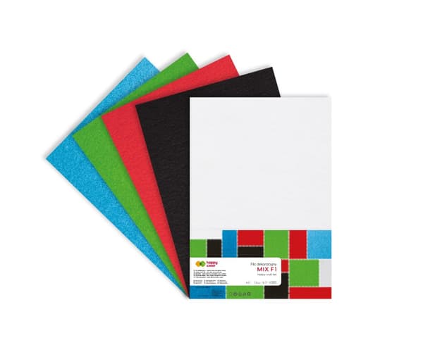 Huopa koristeeksi Sekoita F1 A3 5 arkkia Happy Color