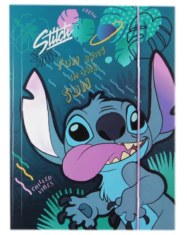 Mapp med gummiband A4 Stitch Roliga dagar i solen Coolpack