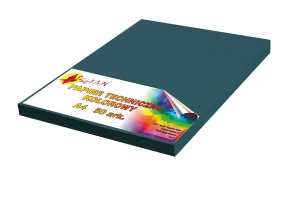 Tekninen paperi A4 240g tumma turkoosi 50 arkkia