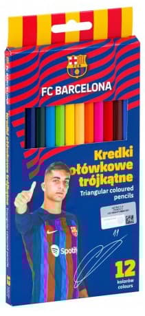 12-blyant klasse FC Barcelona trekantede blyanter
