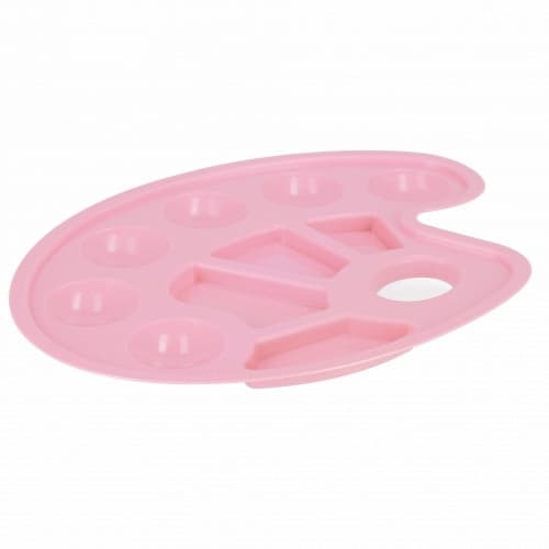 Palett för färg, oval, pastellrosa, STARPAK 540387