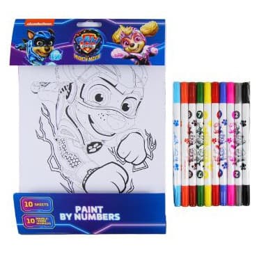 Paw Patrol värityssivun maalaus Numbers Unipap