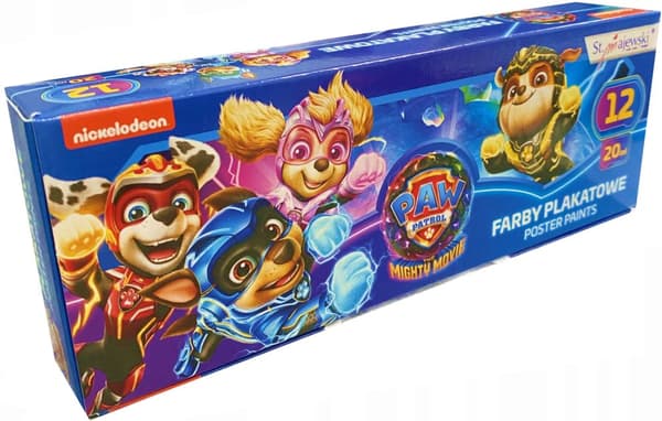 Julistemaaleja 12 väriä 20 ml PAW PATROL