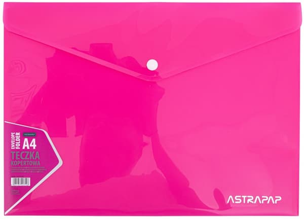Neon Line Astra A4 kuvertmappe med snap-on