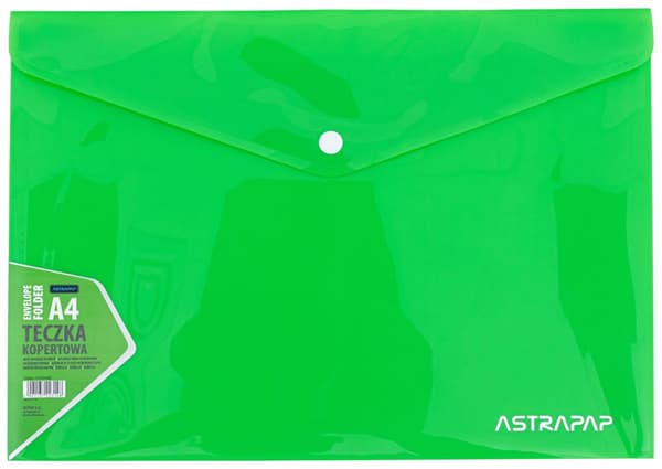 Neon Line Astra A4 kuvertmappe med snap-on