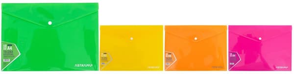 Neon Line Astra A4 kuvertmappe med snap-on