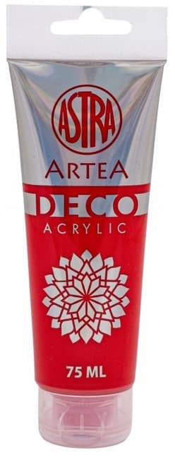 Akrylmaling Deco 75ml lys rød Astra Artea