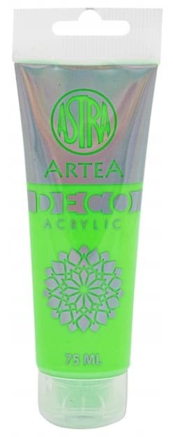 Akrylmaling Deco 75ml neongrøn Astra Artea