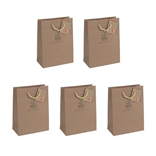 SIGEL GT041/5 Medium Kraft Papir Gaveposer, Sæt med 5, 23 x 17 cm, Brun, Jul