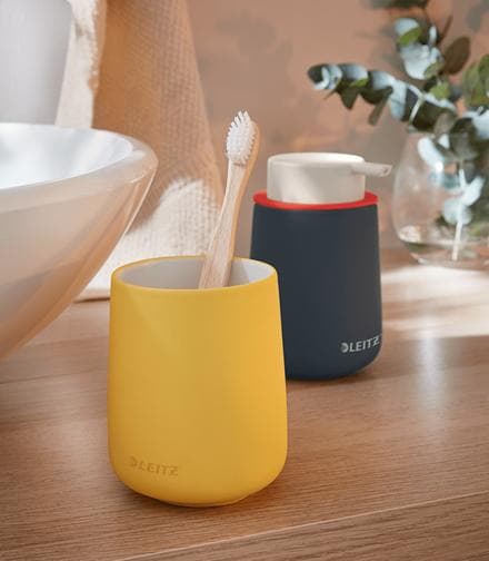 Leitz Cozy keraaminen kynäteline - lämmin keltainen