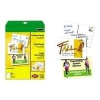 Sigel LP711 - postkortpapir - hvid - A6 (105 x 148 mm) - 185 g/m² - 80 kort (20 ark x 4)