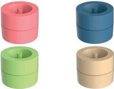 MAUL clips dispenser MAULpro, rund, strejf af rose diameter: 73 mm / højde: 60 mm, med central magnet, - 1 stk (3012323)
