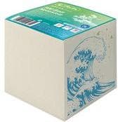 herlitz 50033461 notesblok 9 x 9 x 9 cm, 900 ark, motiv: GREENline wave, 1 stk.