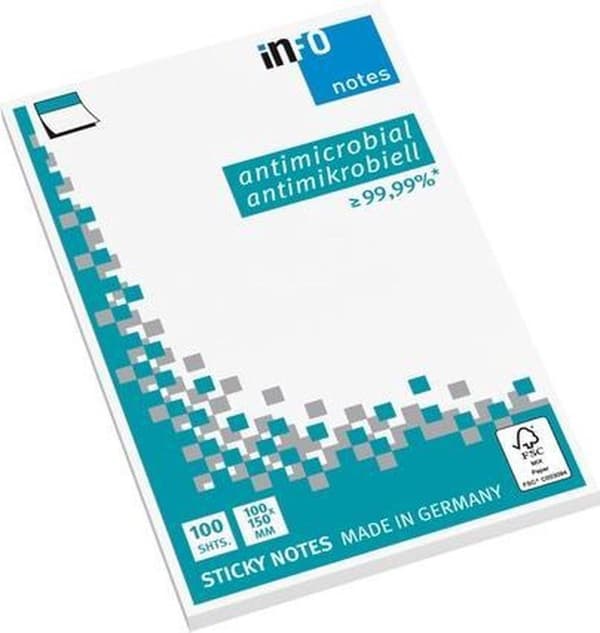 Info klisterlapp 5169-08 100x150mm 100 ark. vit (5169-08)