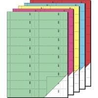 sigel formbog "Bonbuch", A4, 1000 afrivninger, assorteret 2 x 50 ark, assorterede farver i farverne: 1 x blå hver (BO122)