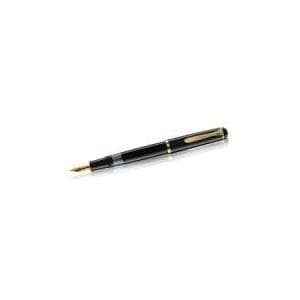 Pelikan fyldepen M 200, sort, spidsbredde: M forgyldt spids af rustfrit stål, forgyldt Pelikan næbclips (983064)