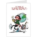 Miniatyrbild 1 av 2: Gaston Lagaffe Large Retirement Card Storformat A4 + Vitt Kuvert Avgångsvila maxi jätte - GLMX-2029