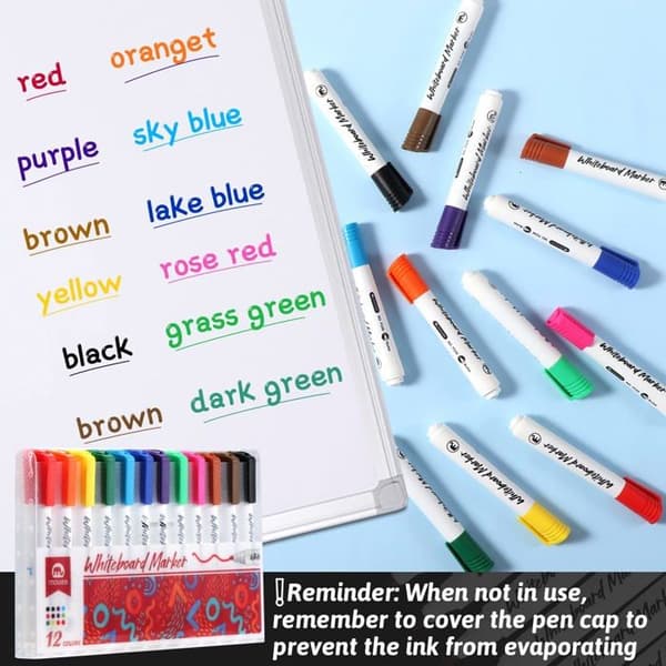 Svarta tavlapapper - Vinabo blädderblockspapper - Vinabo Erasable Whiteboard Markers