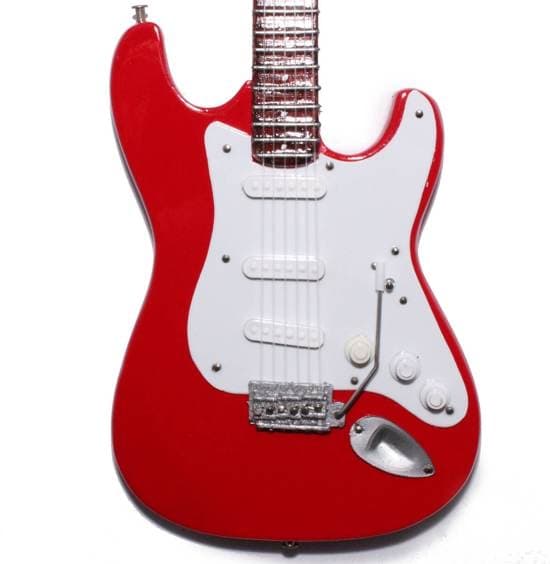 Minigitarr: Dire Straits - Mark Knopfler - Fender Stratocaster Red