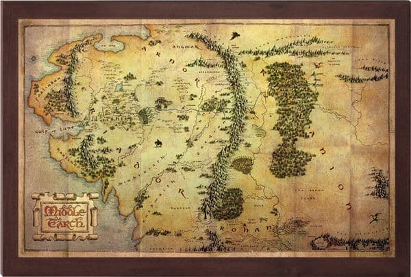 Kart over Middle-Earth