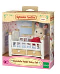 Miniatyrbild 2 av 2: Set med bebis Chokladkanin (Spjälsäng), Sylvanian Families